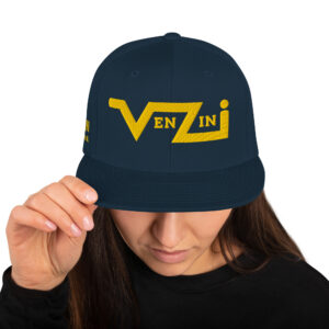 VENZINI GOLD Snapback Hat / Embroidered New Gold Logo