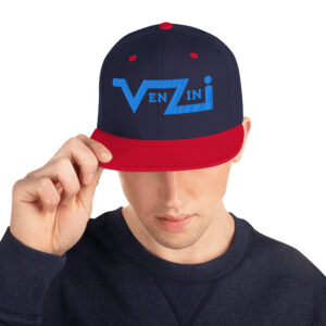 VENZINI TEAL - Snapback Hat / Embroidered Aqua/Teal Logo