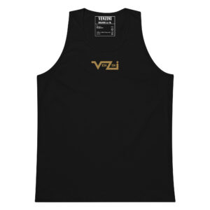 VENZINI GOLD Men’s Premium+ Tank Top / Embroidered Old Gold Logo