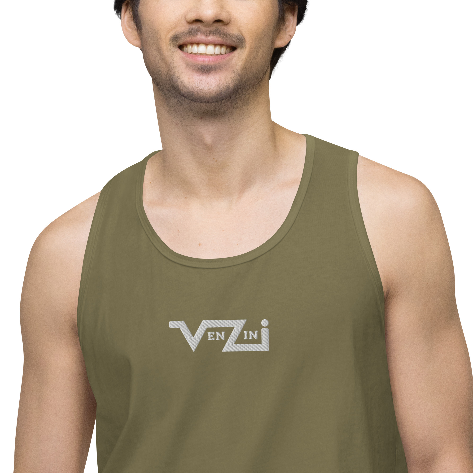 mens-premium-tank-top-military-green-zoomed-in-2-685659c4a2def.jpg