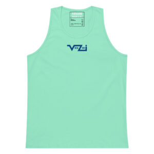 VENZINI BLUE Men’s Premium+ Tank Top / Embroidered Royal Blue Logo