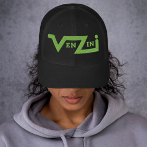 VENZINI GREEN Trucker Cap / Embroidered Kiwi Green Logo