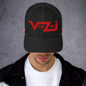 VENZINI RED Trucker Cap / Embroidered Red Logo