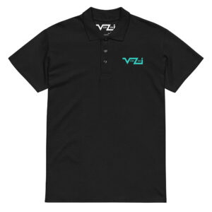 VENZINI BLUE Premium Polo Shirt / Mercedes Turquoise Logo 3070