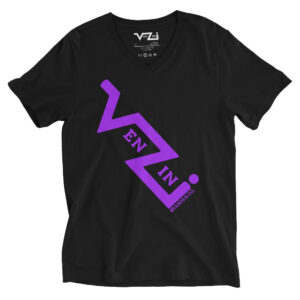 VENZINI PURPLE Men’s Short Sleeve V-Neck T-Shirt