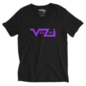 VENZINI PURPLE Men’s Short Sleeve V-Neck T-Shirt