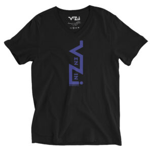 VENZINI BLUE Men’s Short Sleeve V-Neck T-Shirt
