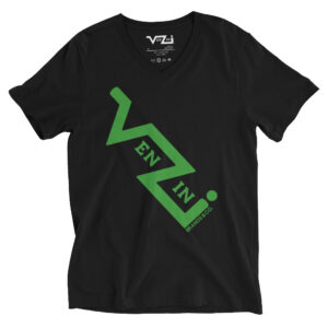 VENZINI GREEN Men’s Short Sleeve V-Neck T-Shirt