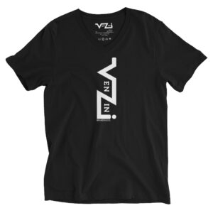 VENZINI WHITE Short Sleeve V-Neck T-Shirt