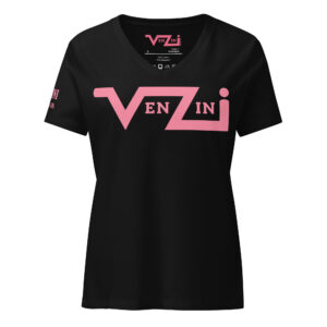 VENZINI PINK - Women’s relaxed v-neck t-shirt