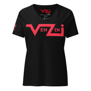 VENZINI RED - Women’s relaxed v-neck t-shirt