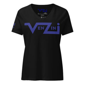 VENZINI BLUE - Women’s relaxed v-neck t-shirt