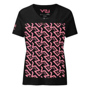 VENZINI PINK - Women’s relaxed v-neck t-shirt