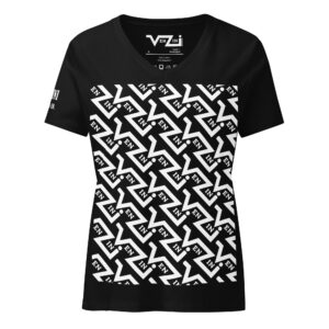 VENZINI WHITE - Women’s relaxed v-neck t-shirt