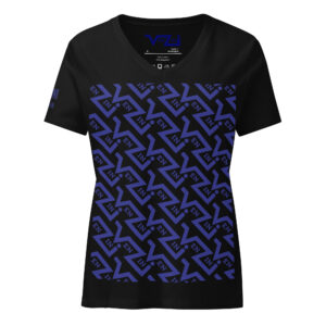 VENZINI BLUE - Women’s relaxed v-neck t-shirt
