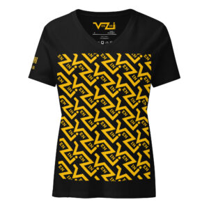 BENZINI YELLOW - Women’s relaxed v-neck t-shirt