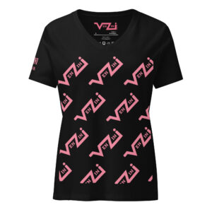 VENZINI PINK - Women’s relaxed v-neck t-shirt