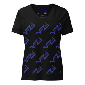 VENZINI BLUE - Women’s relaxed v-neck t-shirt