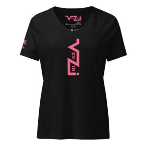 VENZINI PINK - Women’s relaxed v-neck t-shirt