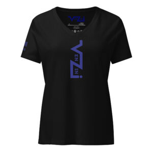VENZINI BLUE - Women’s relaxed v-neck t-shirt