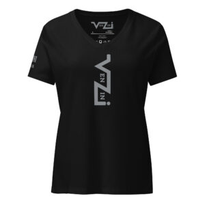 VENZINI GREY - Women’s relaxed v-neck t-shirt