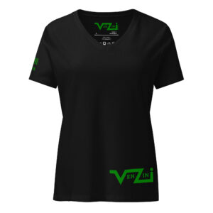 VENZINI GREEN - Women’s relaxed v-neck t-shirt