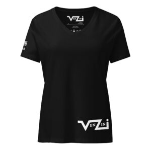 VENZINI WHITE - Women’s relaxed v-neck t-shirt