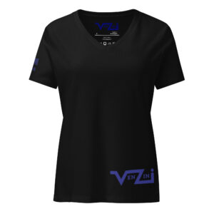 VENZINI BLUE - Women’s relaxed v-neck t-shirt