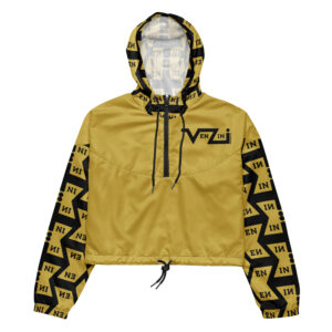 VENZINI BLACK - Gold Women’s cropped windbreaker