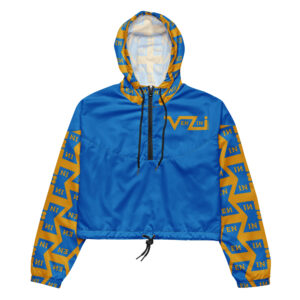 VENZINI GOLD - Royal Blue Women’s Cropped Windbreaker