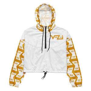 VENZINI GOLD - White Women’s Cropped Windbreaker
