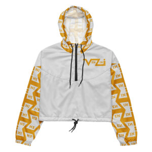 VENZINI GOLD - Whisper Grey Women’s Cropped Windbreaker