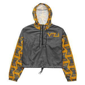VENZINI GOLD - Grey Women’s Cropped Windbreaker