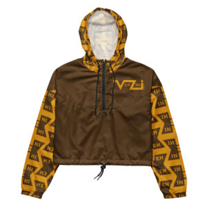 VENZINI GOLD - Brown Women’s Cropped Windbreaker