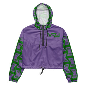 VENZINI GREEN - Ce Soir Purple Women’s Cropped Windbreaker