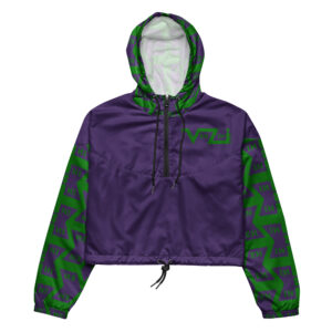 VENZINI GREEN - Purple Women’s Cropped Windbreaker