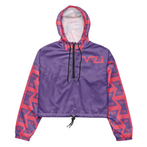 VENZINI PINK  - Ce Soir Purple Women’s Cropped Windbreaker