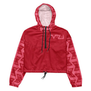 VENZINI PINK  - Red Women’s Cropped Windbreaker