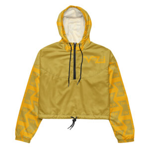 VENZINI YELLOW - Gold Women’s Cropped Windbreaker