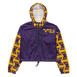VENZINI YELLOW - Purple Women’s Cropped Windbreaker