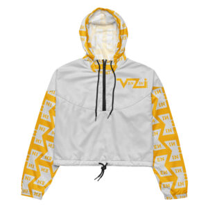 VENZINI YELLOW - Whisper Grey Women’s Cropped Windbreaker