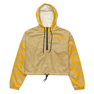 VENZINI YELLOW - Khaki Women’s Cropped Windbreaker