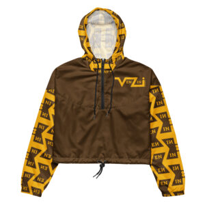 VENZINI YELLOW - Brown Women’s Cropped Windbreaker
