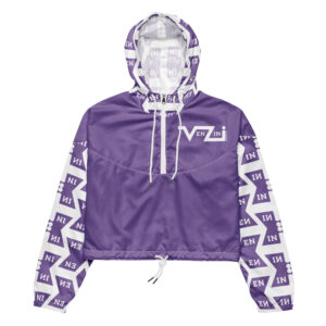 VENZINI WHITE - Ce Soir Purple Women's Cropped Windbreaker