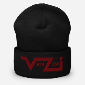 VENZINI RED - Maroon Cuffed Beanie