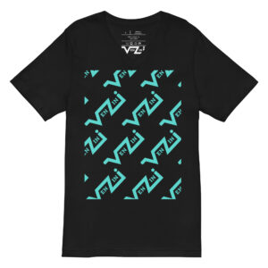VENZINI TEAL - Men’s Short Sleeve V-Neck T-Shirt