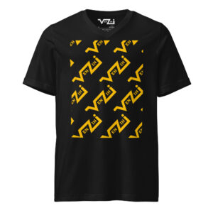 VENZINI YELLOW - Men’s Short Sleeve V-Neck T-Shirt