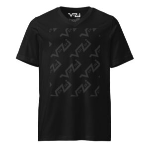 VENZINI BLACK - Men’s Short Sleeve V-Neck T-Shirt