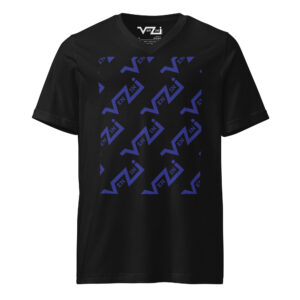 VENZINI BLUE - Men’s Short Sleeve V-Neck T-Shirt