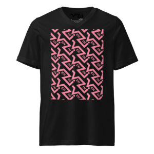 VENZINI PINK - Men’s Short Sleeve V-Neck T-Shirt